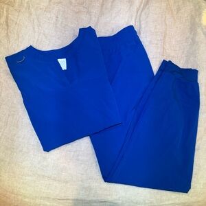 Skechers Royal Blue Scrub Set
